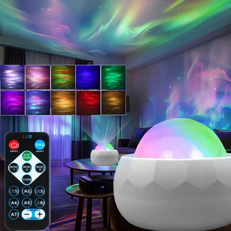 Projektor Galaktyki Aurora – LED RGB 360° z Pilotem